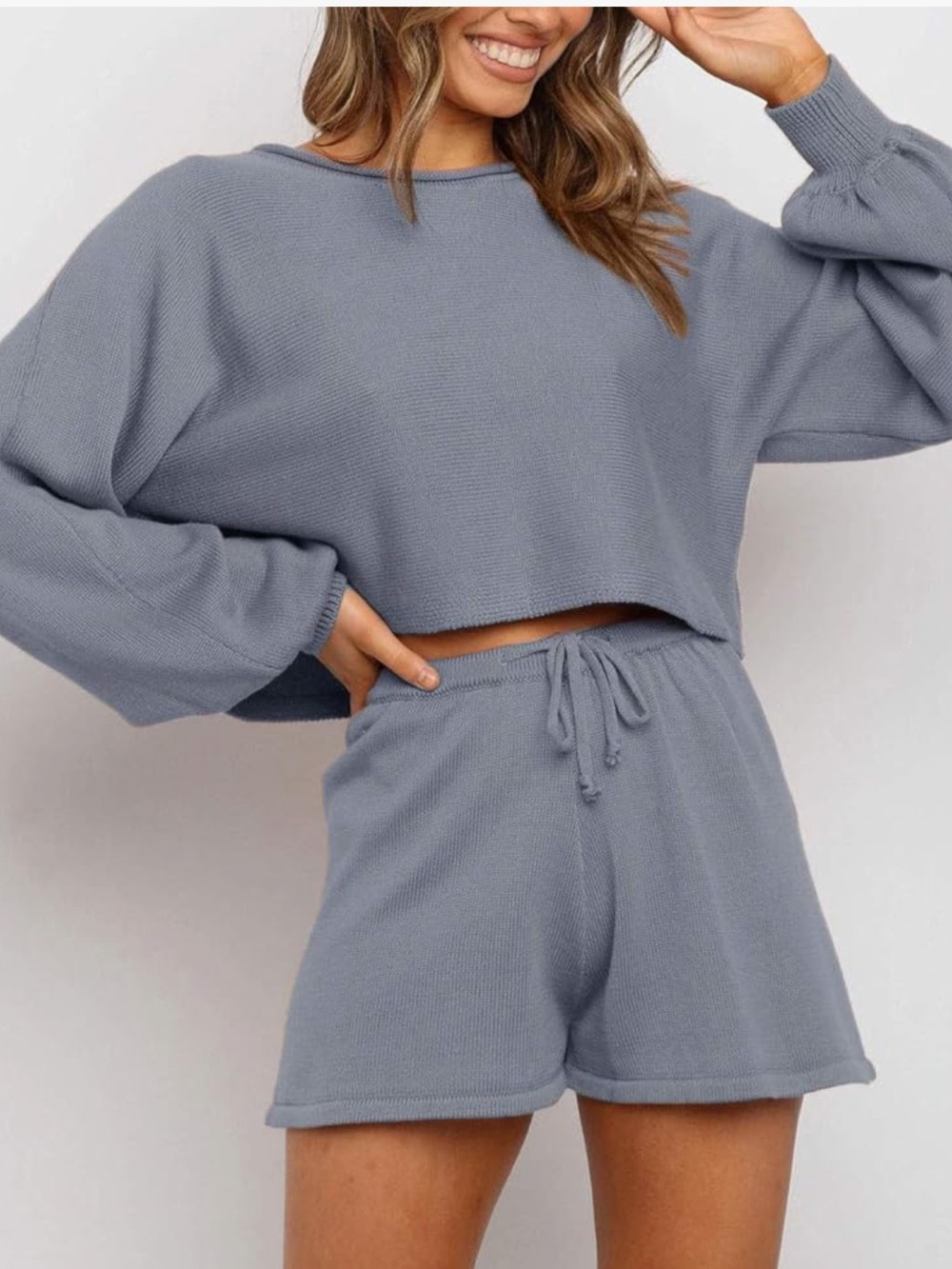Gray Blue Lounge Set